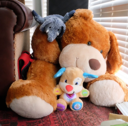 Stuffed teddy bear with hidden nanny camera